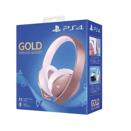 PS4 GOLD WIRELESS HEADSET